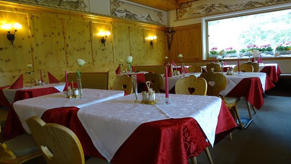 Speisesaal Geierwallihof - Gasthof Geierwallihof - Vent | © Bianca Klotz