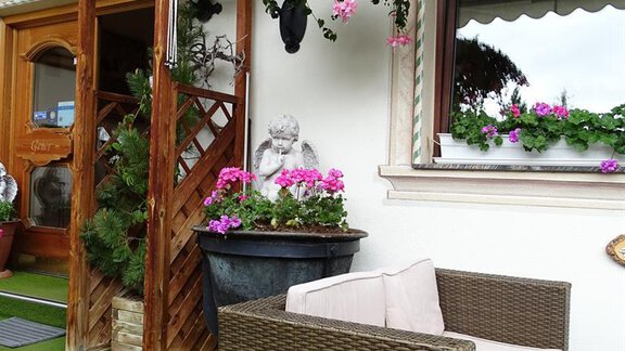 Terrasse - Sitzecke - Gasthof Geierwallihof - Vent | © Bianca Klotz