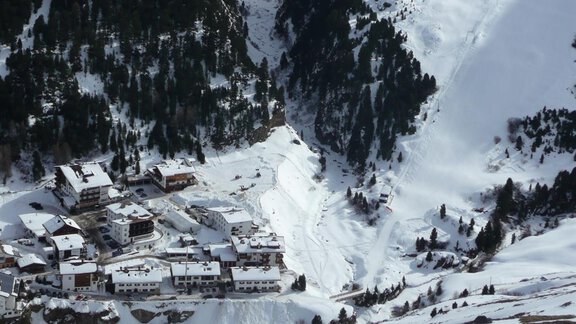 Luftaufnahme Vent im Winter - Haus Eberhard - Vent