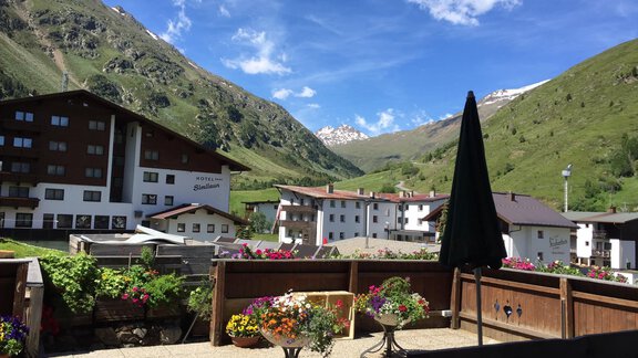 Die Terrasse mit Aussicht - Haus Reinstadler - Vent