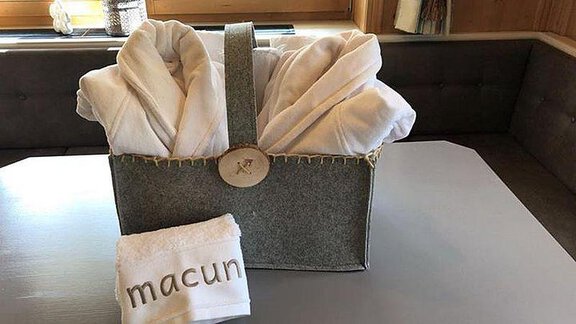 Unsere handgemachte Spa Tasche - Hotel Macun - Vent