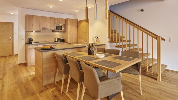 Küche mit Essbereich - Alpenappartement Central Valley Penthouse - Längenfeld