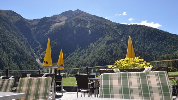 Aussicht Sonnen- und Panoramaterrasse Tauferberg - Hotel Tauferberg - Niederthai