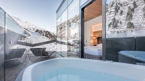 Terrasse Deluxe Suite Kat. A - Hotel Gotthard-Zeit - Obergurgl 