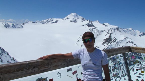 Aussicht zur Wildspitz vom Tiefenbachferner - Aktivurlaub Morandell - Sölden