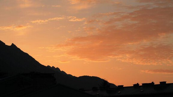 Sonnenuntergang auf der Hütte - Alp Resort Tiroler Adler - Sölden