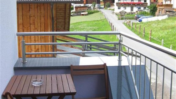 Aussicht vom Balkon - Alpenapart Saphir - Sölden
