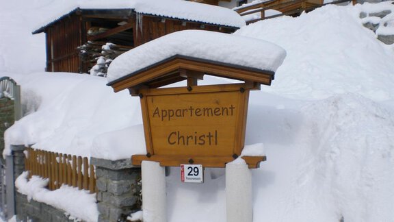 Einfahrt - Appt. Christl - Sölden