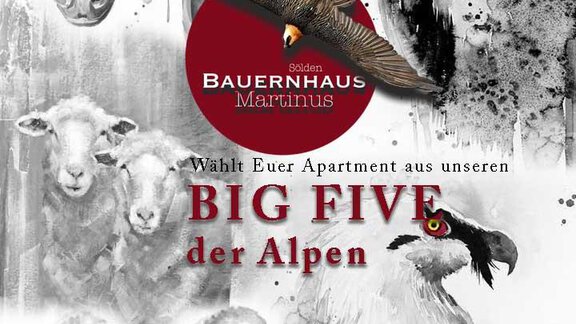 Die "BIG FIVE" der Alpen - Bauernhaus Martinus - Sölden