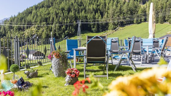 Terrasse - Gasthof Granstein - Sölden