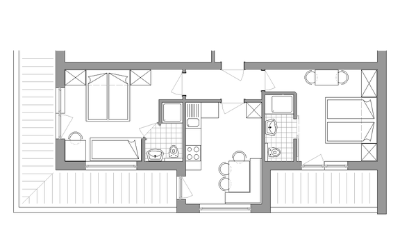 Appartement A Skizze Haus Leo Soelden Oetztal - Sölden
