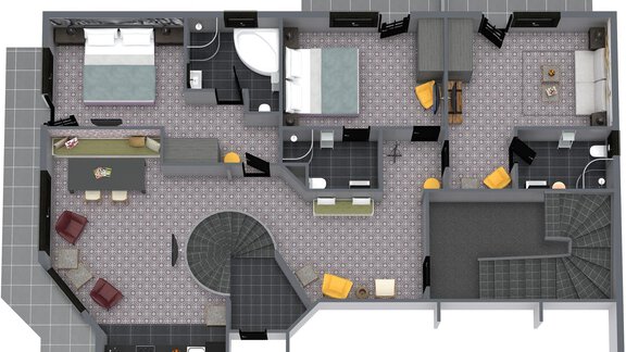 Layout - Top1 Deluxe Apartment - HEART - Manufaktur Appartements - Sölden