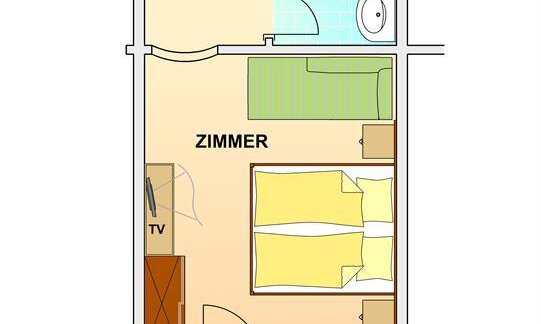 DZ mit Zustellbett - Hotel Garni Apart Fiegl - Sölden