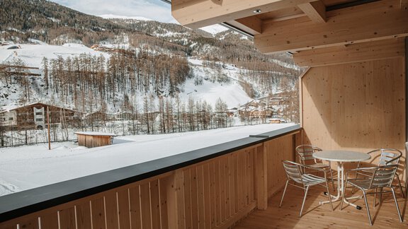 HOUSE 55 / App. 55.1 balcony view - House 55 - Sölden