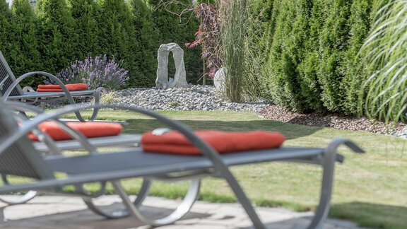 entspannen im Allegra-Relaxgarten - Residenz Allegra - Sölden | © Residenz Allegra Sölden
