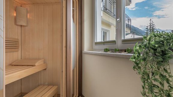 Infrarotkabine mit Panoramablick - Residenz Allegra - Sölden | © Residenz Allegra Sölden