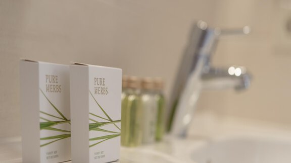 Welcome Vanity-Set in jeden Badezimmer - Residenz Allegra - Sölden | © Residenz Allegra Sölden