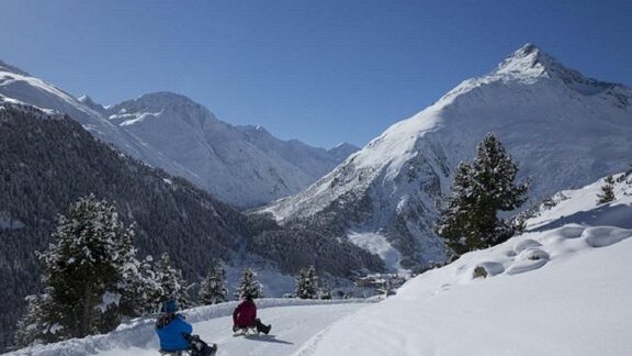 Winter Rodeln - Haus Hubertus - Vent