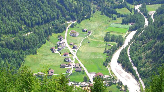 Zwieselstein von oben - Haus Felsblick - Zwieselstein