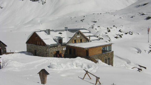 Winnebachseehütte im Winter - Gästehaus Elisabeth - Gries
