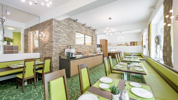 Frühstücksraum - Hotel Garni Viktoria - Sölden