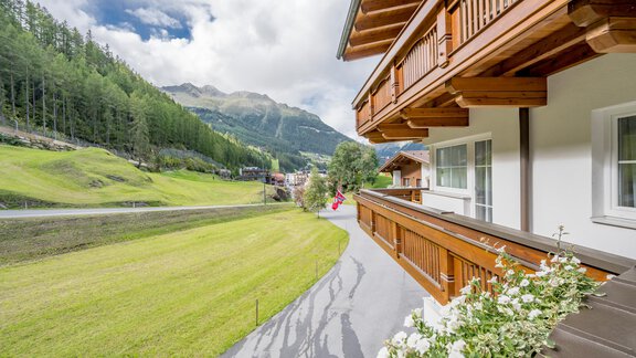 Balkonsicht - Appartementhaus Kathrin - Sölden
