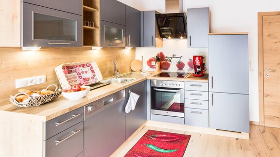 Pension Haus Edmund, Wohnküche Penthouse Schneeros - Sölden