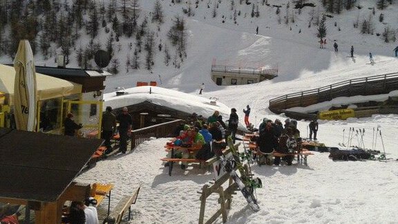 Talabfahrt zur Hütte und Apres Ski - Thalers Almhütte (Stabele) - Sölden