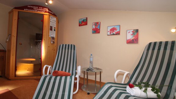 Infrarotkabine mit Ruhebereich - Gästehaus Edelweiss - Vent