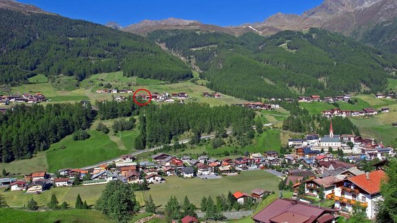 Lage Sommer - Pension Klaus - Sölden