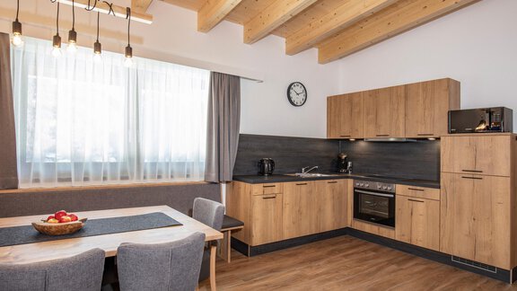 Küche und Essbereich - Apart Sonnhof - Sölden