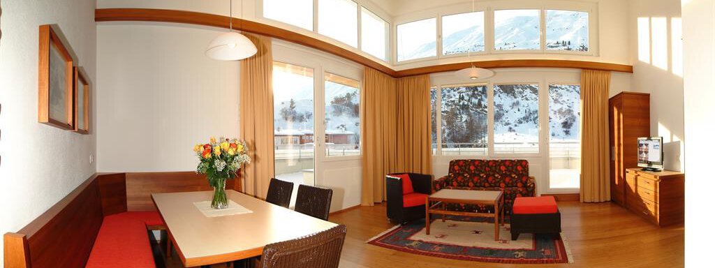 Penthouse Wohnbereich Penthouse Wohnbereich - Ferienwohnung Chalet Montana - Obergurgl