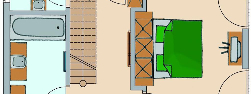 Wohnbeispiel Typ B - Hotel Enzian & Appartementhotel Johannes - Obergurgl 