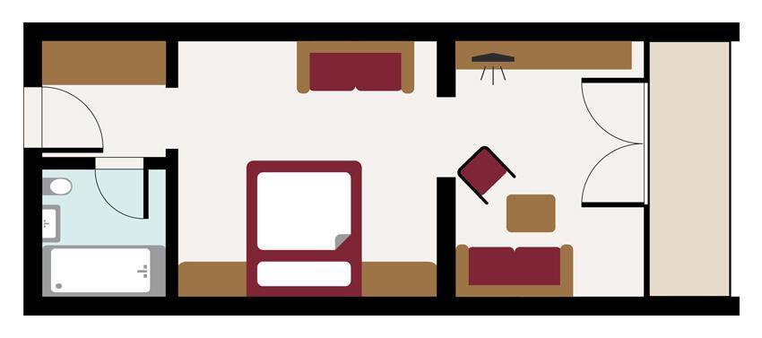 Skizze Juniorsuite Skizze Juniorsuite - Hotel Jenewein - Obergurgl