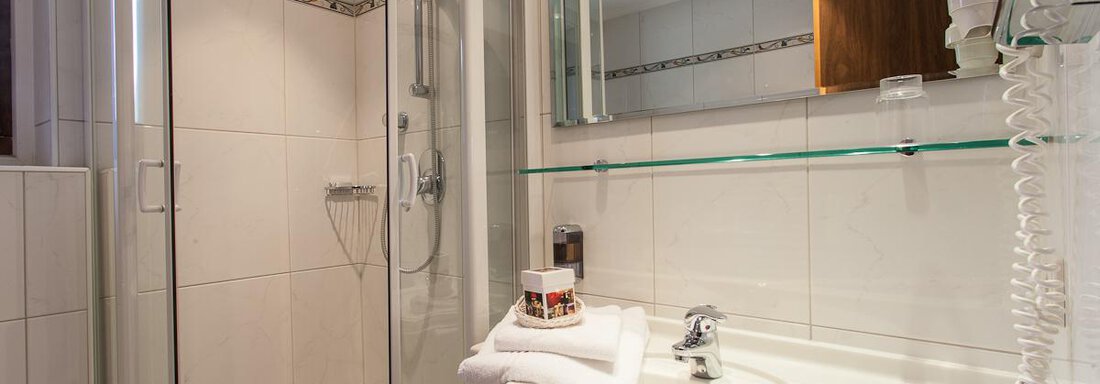 Badezimmer Solo Room - "stefan" Hotel - Sölden