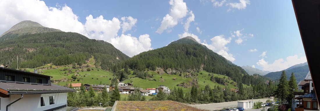 Bergblick zum Brunnenkogl - Appartement Kathi Scheiber - Sölden