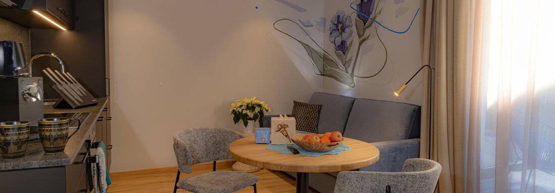 Enzian Wohnküche - Appartements Lorenzi - Sölden