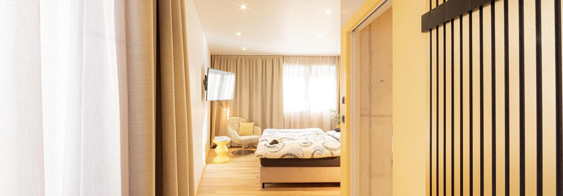 Butterblume Schlafzimmer 1D Foto Lorenzi - Appartements Lorenzi - Sölden