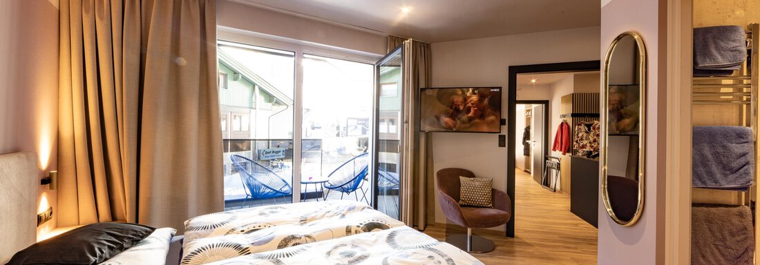 Clemantis Schlafzimmer 2 - Appartements Lorenzi - Sölden
