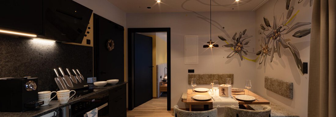 Edelweiß Wohnküche Foto Lorenzi - Appartements Lorenzi - Sölden