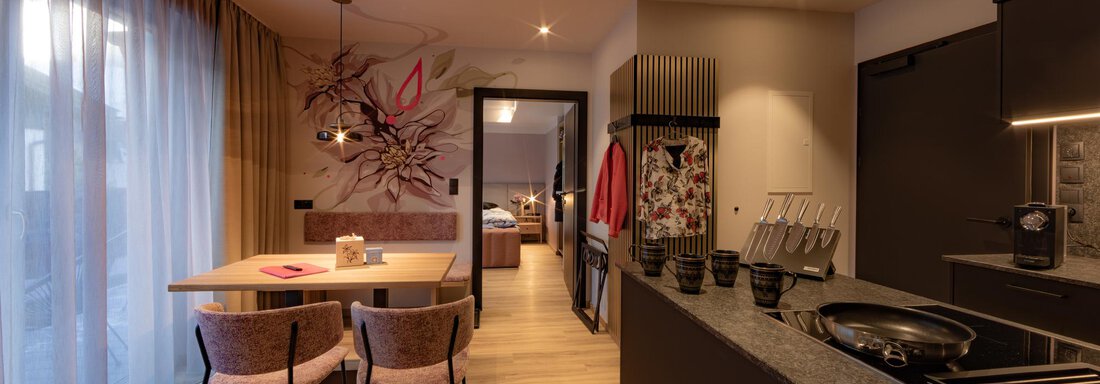 Clematis Wohnküche - Appartements Lorenzi - Sölden