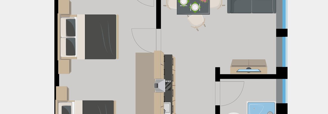 A3 Grundriss (002) - Appartements Waldesrand - Sölden