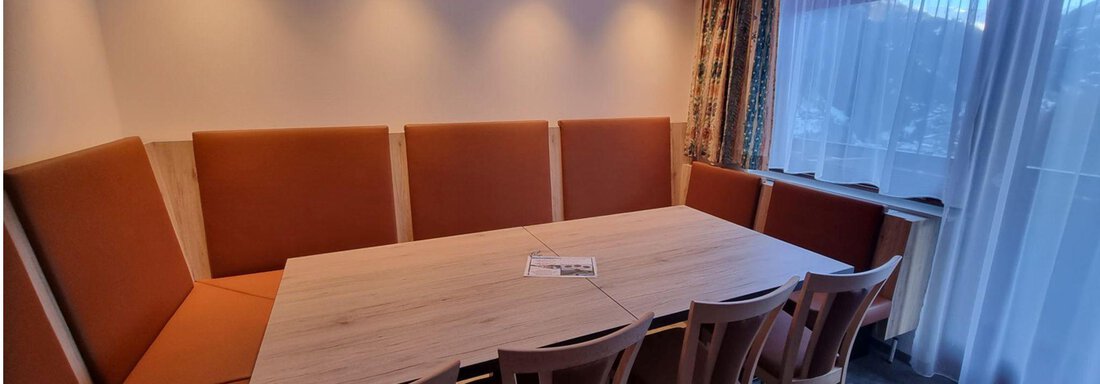 separates Esszimmer mit TV - Appt. Rosmarie - Sölden