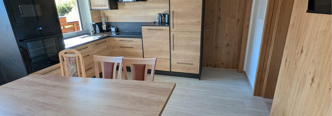 Essbereich und Küche - Appt. Rosmarie - Sölden