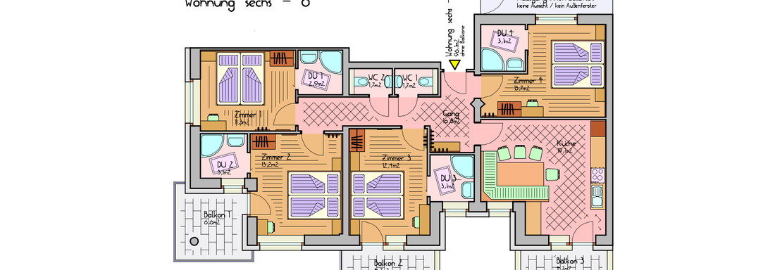 sechs-6 - Beim Brunnen Apartments - Sölden