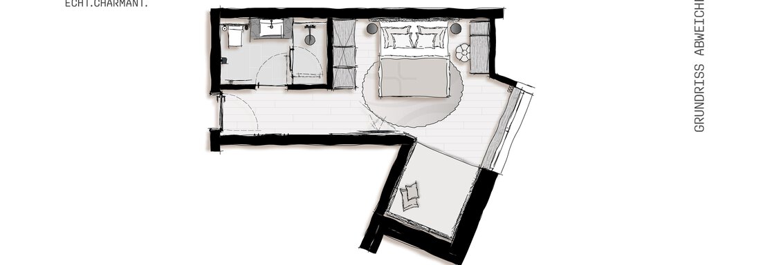 Grundriss Junior Suite - Edelweiss echt.charmant. - Sölden