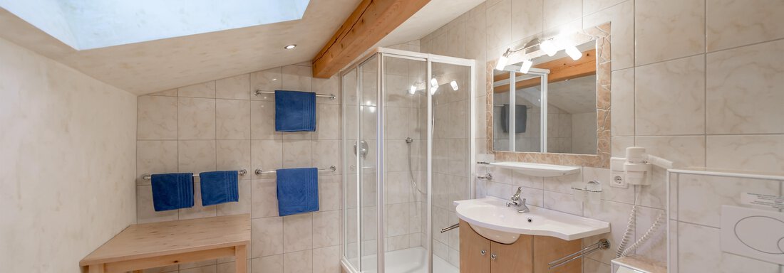 bathroom (shower) - Ferienappartements Linserhof - Sölden