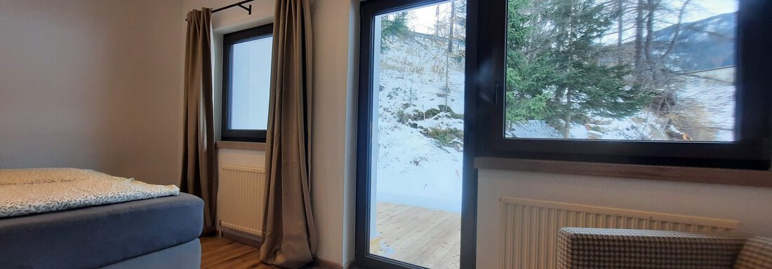 Gartenzimmer 2 (1 Doppelbett, 1 Hochbett 1,40m) - Ferienhaus Anna - Sölden