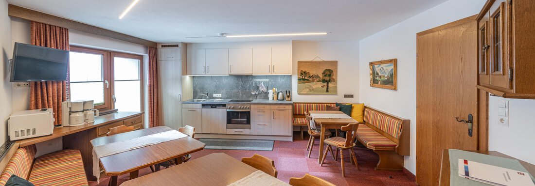 Küche Berge - Gästehaus Raphaela - Sölden