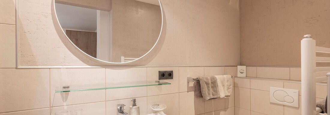 Dusche/WC - Gustl's Ferienhäusl - Sölden